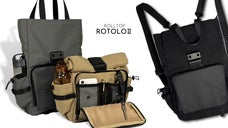 【好評第二弾】シーンに合わせて自由自在！収納多数！多機能4WAYロールトップ