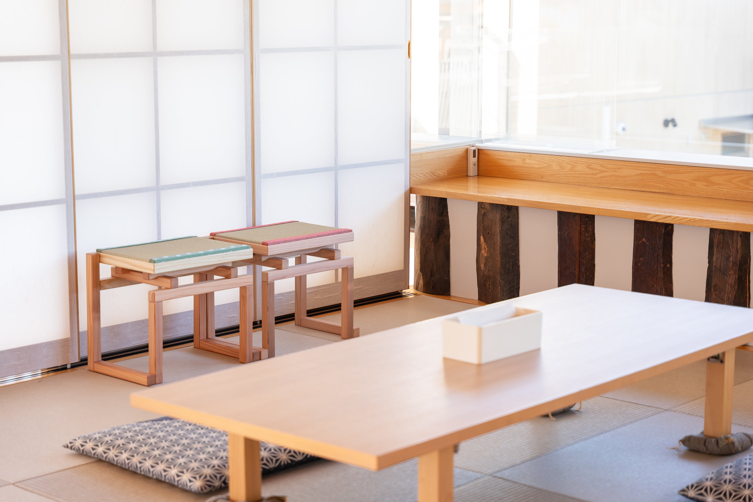 チェア 福島まき 限定60脚】畳×椅子 侘び寂びの文化をもっと身近に「Wabi stool