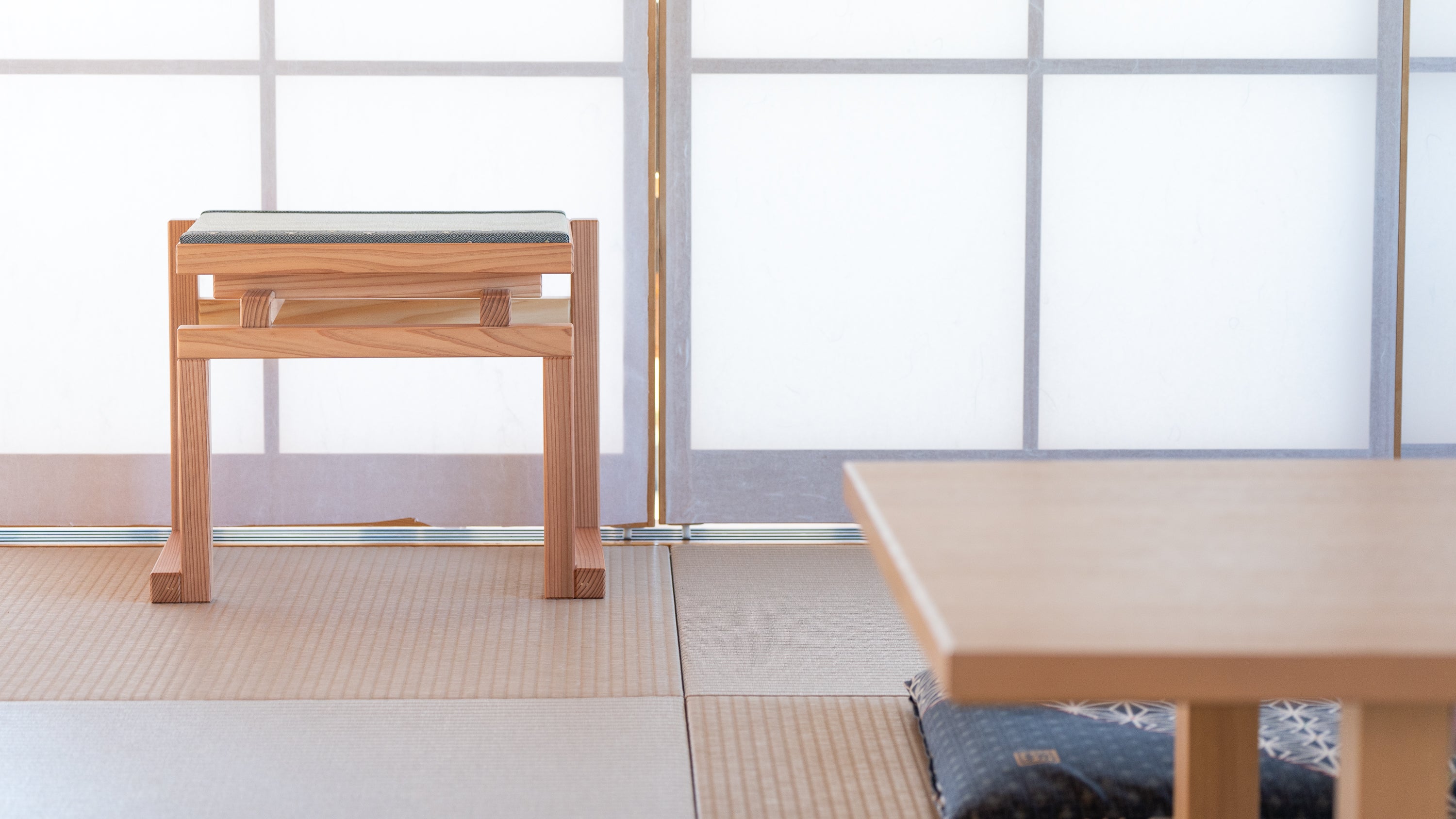 限定60脚】畳×椅子 侘び寂びの文化をもっと身近に「Wabi stool