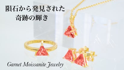 ダイヤの2.4倍の煌めき】ガーネット モアサナイト ジュエリー 