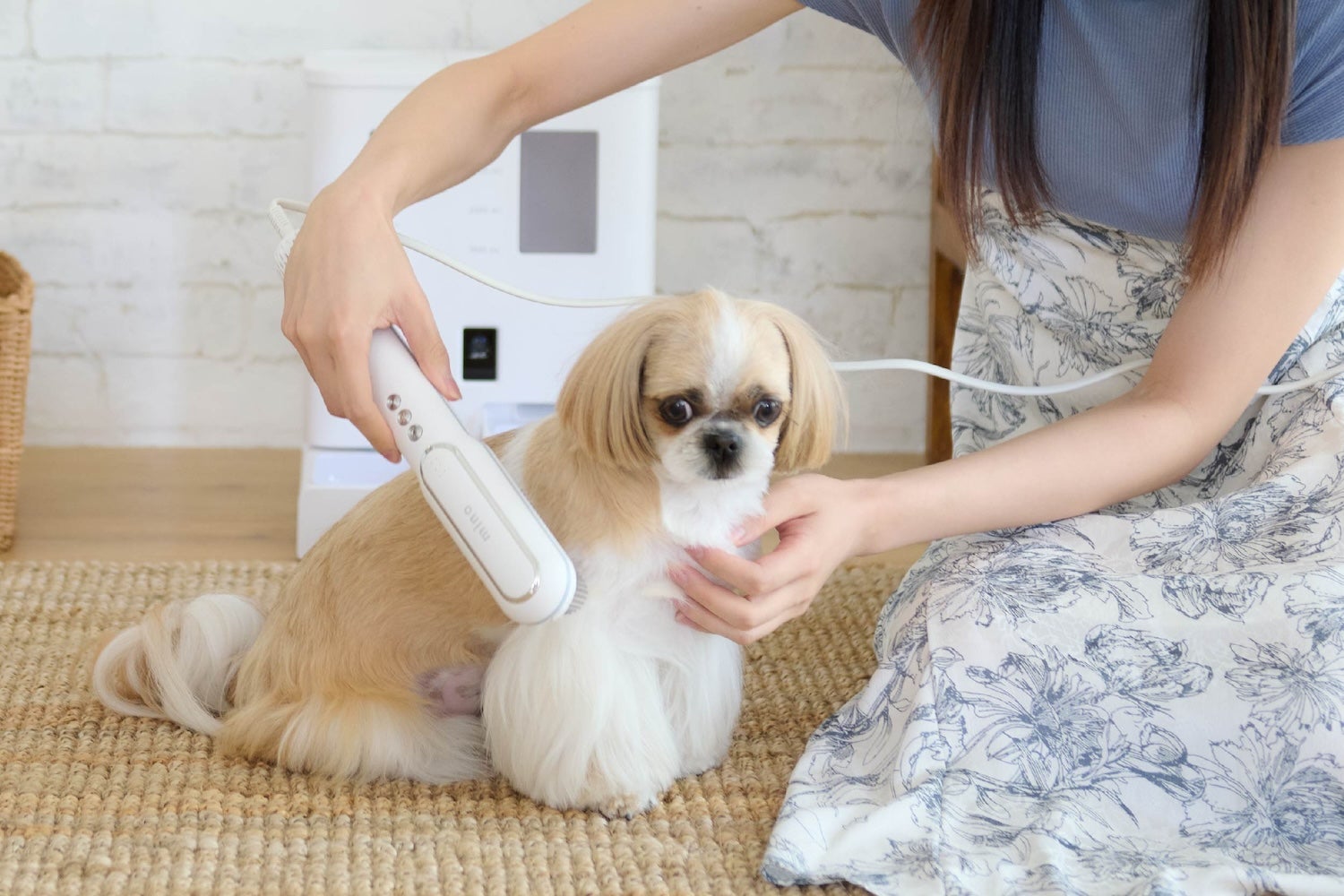【新品・未開封】mino Pet Hair Dryer 犬・猫用 大切なペットにお風呂あとのドライヤーでうるおいプラス！mino
