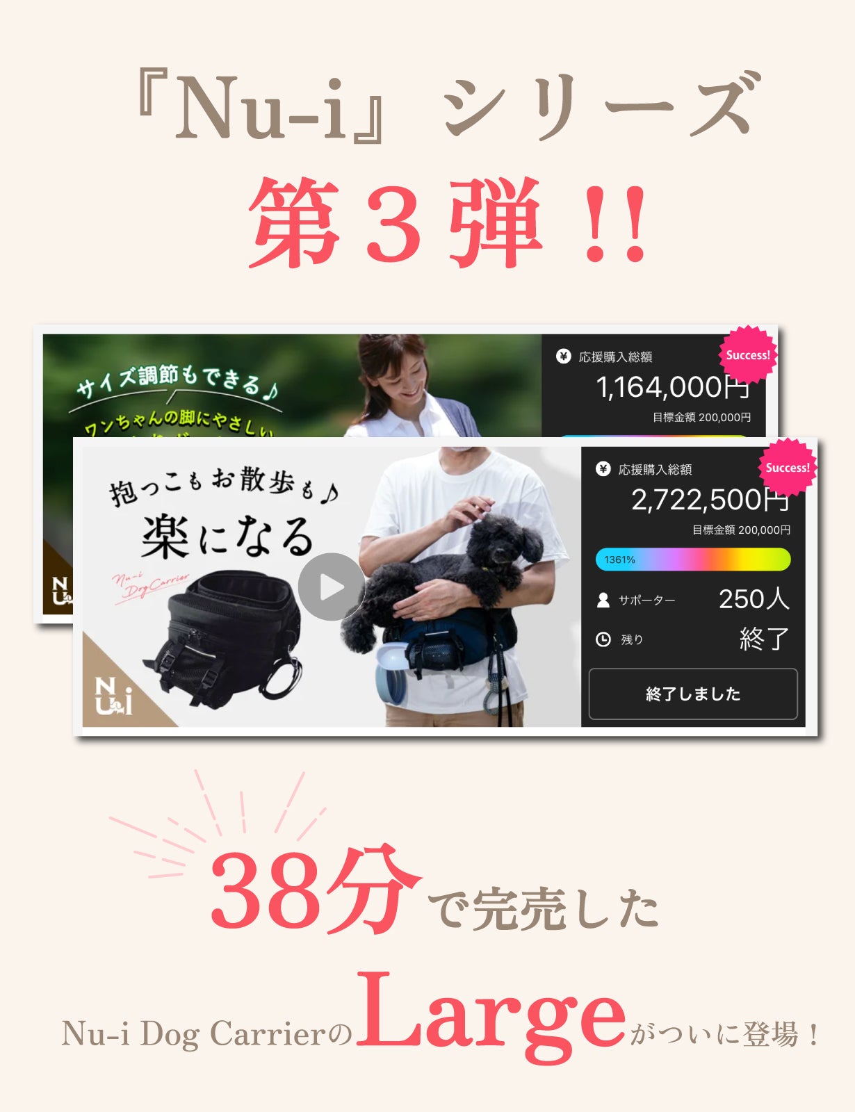 獣医さんおすすめ】抱っこした瞬間から「軽さ」に感動！！中型犬