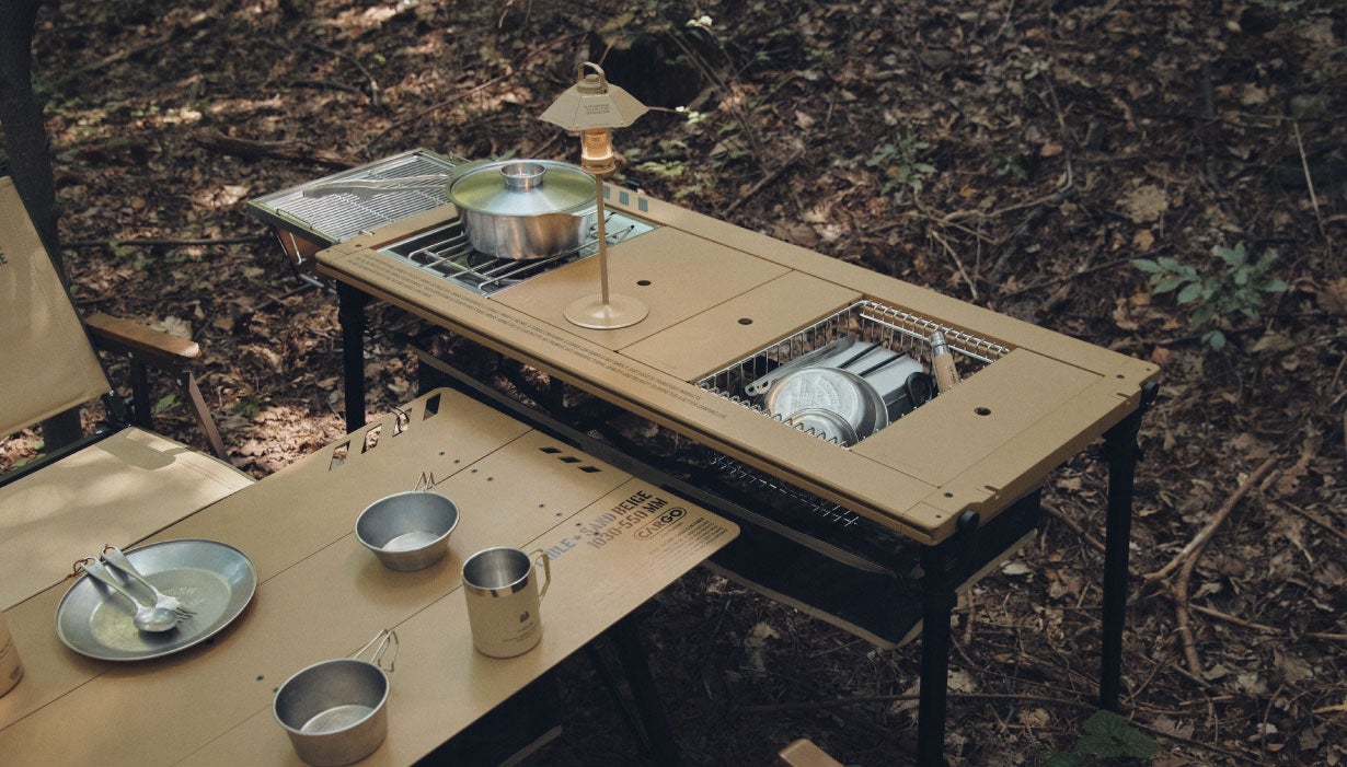 モジュール式採用でコンパクト】シーンに合わせて変幻自在なアウトドア