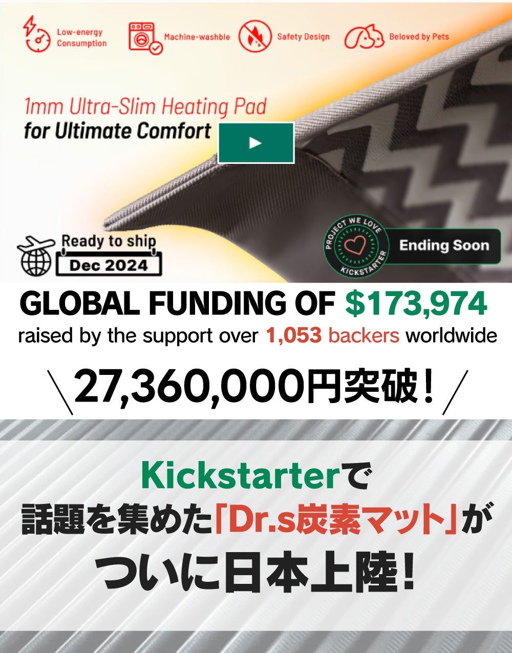 驚きの1mmの超薄型！丸洗い・モバイルバッテリー対応可能！炭素繊維ヒーターマット 驚きの1mmの超薄型！丸洗い・モバイルバッテリー対応可能！炭素