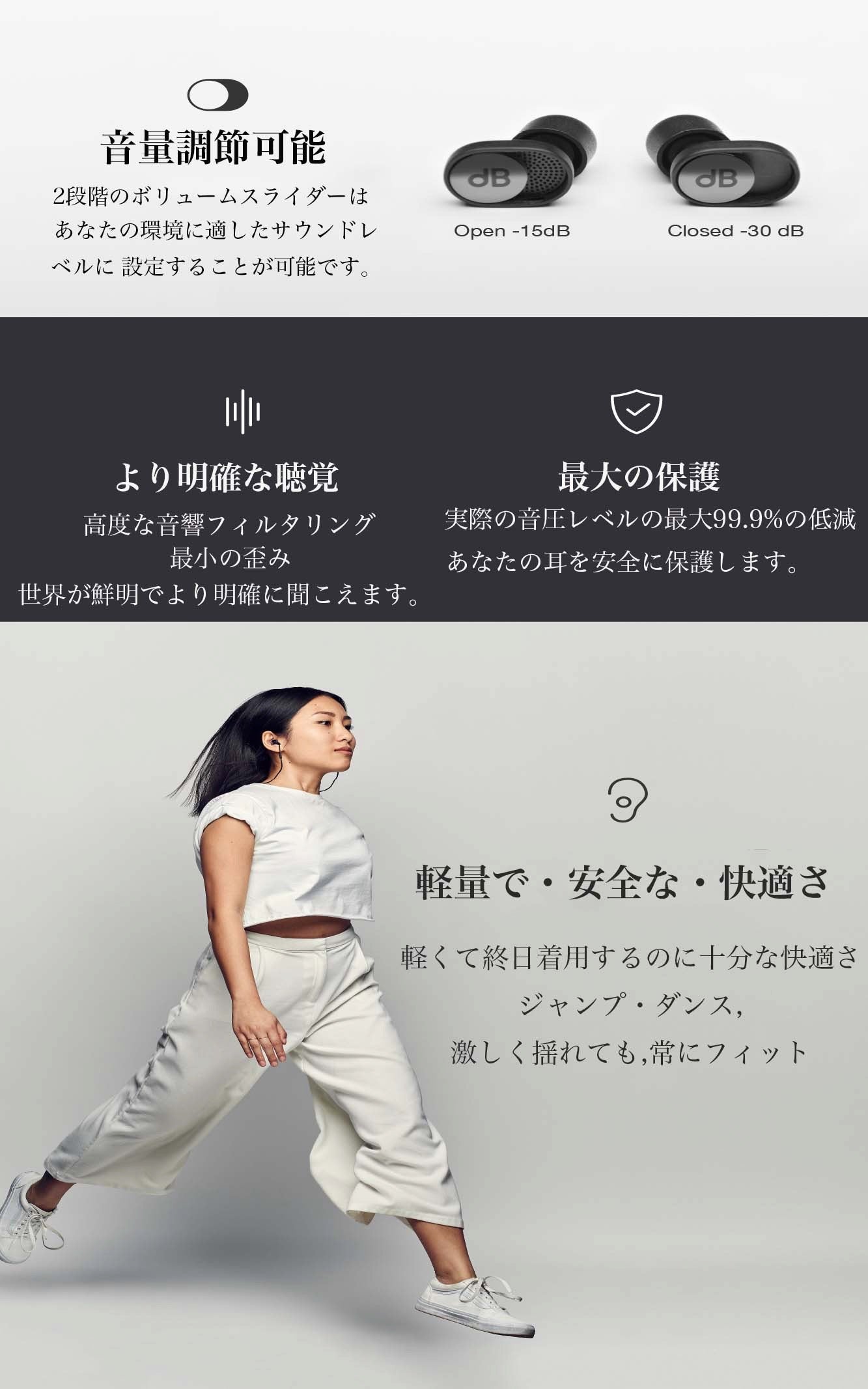 dBud 環境騒音低減耳栓 dBud 音量調整可能なイヤープラグ・耳栓 - dBud日本公式サイト｜ディー
