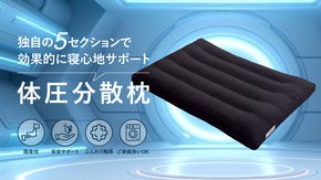 寝心地革命！人間工学に基づく首肩サポート「極薄3cm睡眠枕」DreamCat's
