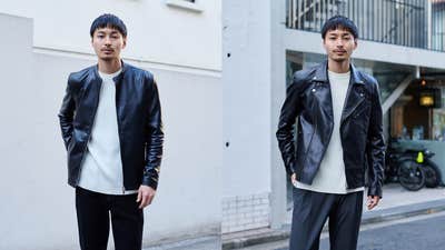 美品 UNITED TOKYO ライダースジャケット シングル 羊革 ブラックL きめ細かいラムレザー×手加工による上品さ】洗練された日本製本