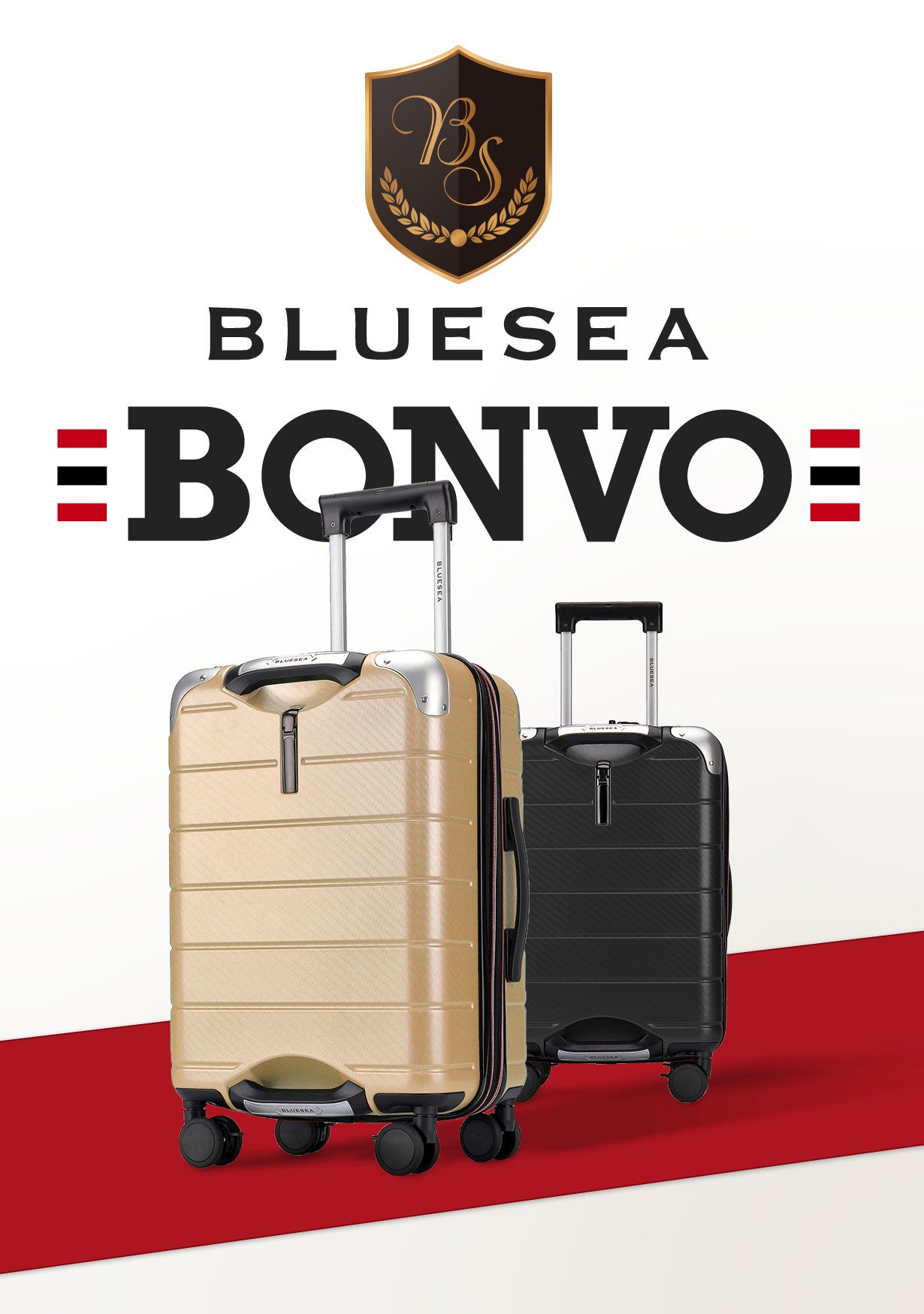 グリップを極めた日本製スーツケース 機能全部入りモデル 『BONVO