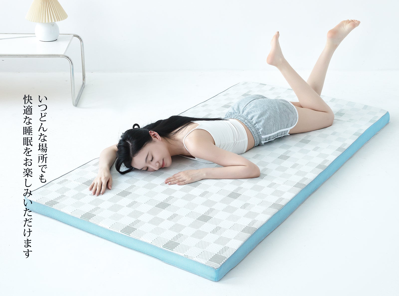 睡眠をより快適に。体圧分散マット、二層構造なので年中使用でき快適な