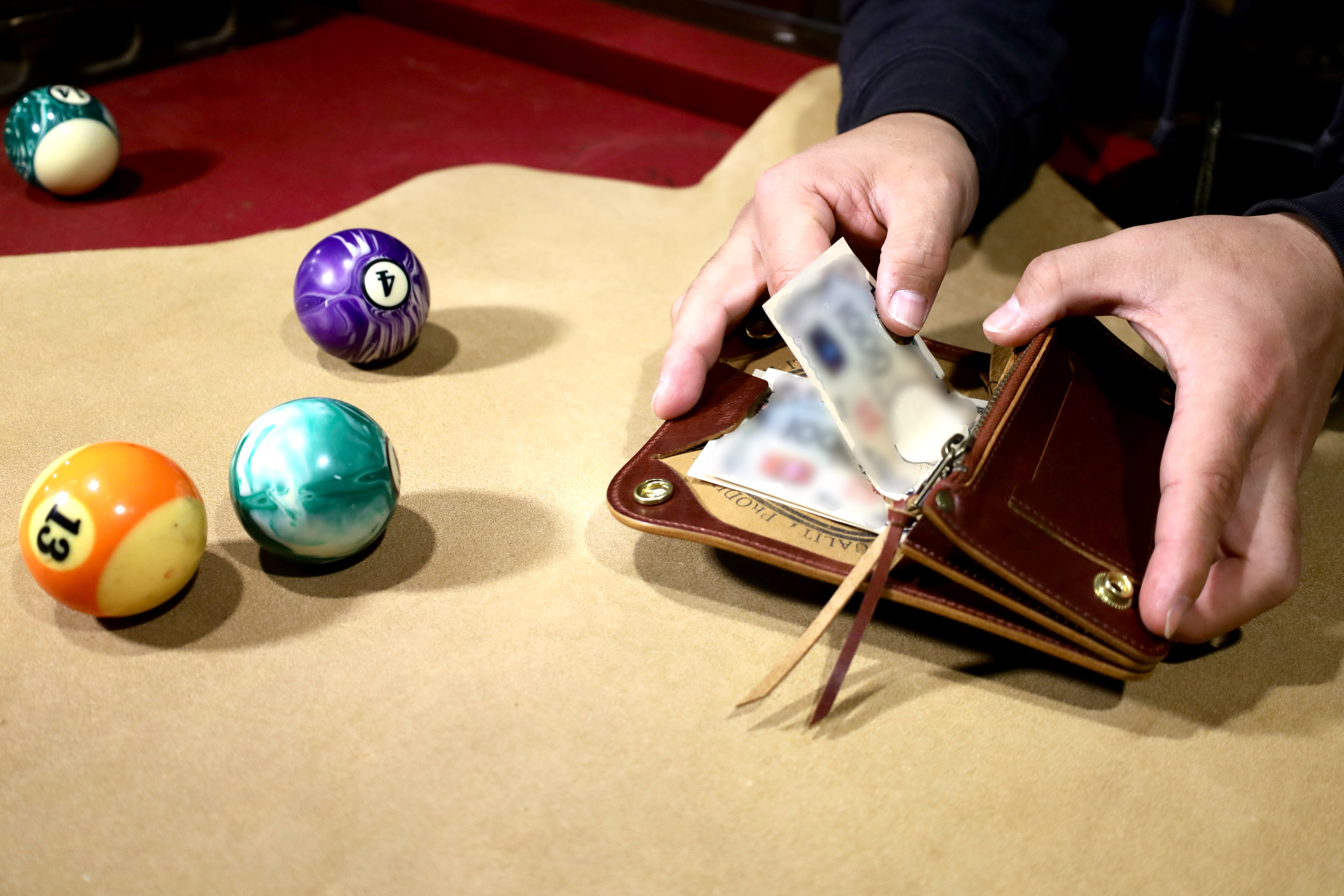 アヤ様オーダー品　ミドルトラッカーウォレット 茶芯革の傑作】大人のミドルトラッカーウォレット-Ambition