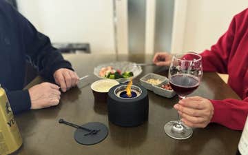新品 makuake FIREPOT4 小さな焚き火の癒し時間。室内外どこでも使えるミニ焚き火台