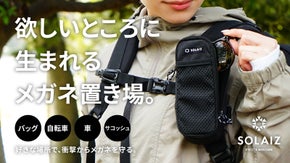 バッグにも自転車にも装着！衝撃から大切なメガネを守る Niceなメガネサコッシュ