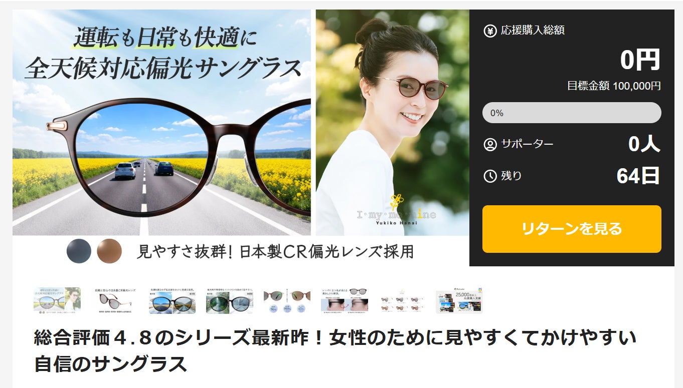 とにかく薄くて軽い！かけやすさを改良した携帯に便利なモバイル老眼鏡