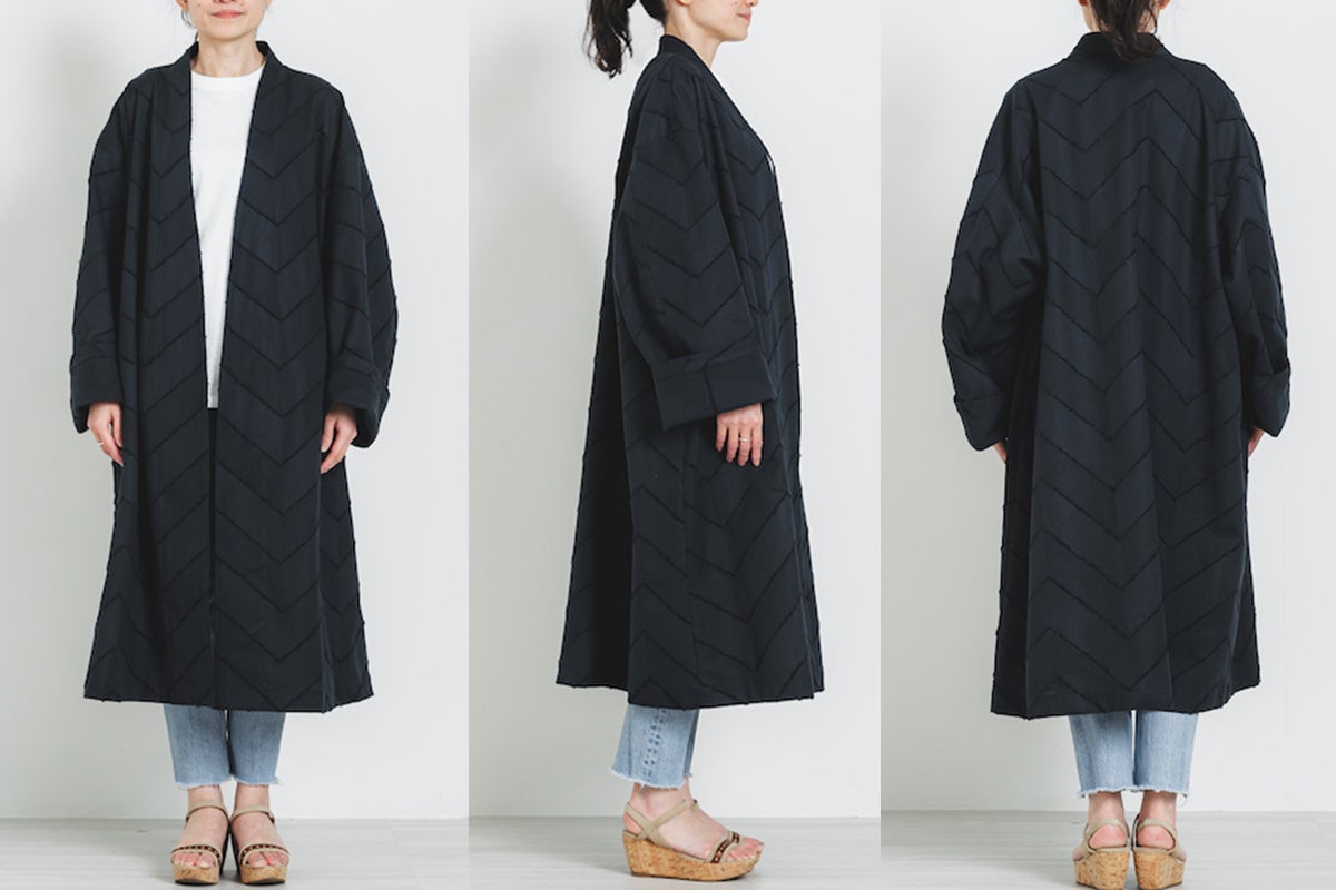 三河で織る。光と風をまとう”矢絣デザイン羽織り”｜伝統の三河木綿を