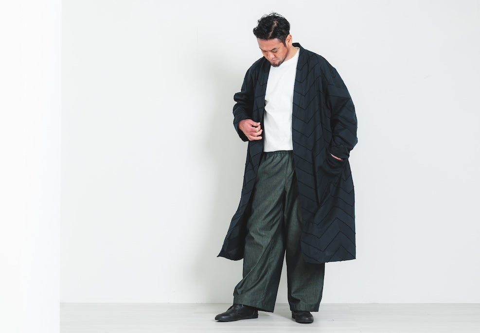 三河で織る。光と風をまとう”矢絣デザイン羽織り”｜伝統の三河木綿を