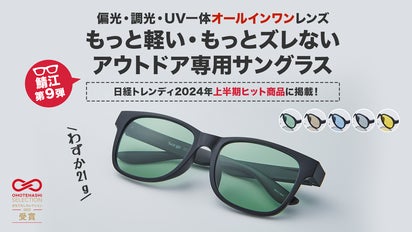 メガネの鯖江発【偏光・調光・UV一体】アウトドアに最適化された