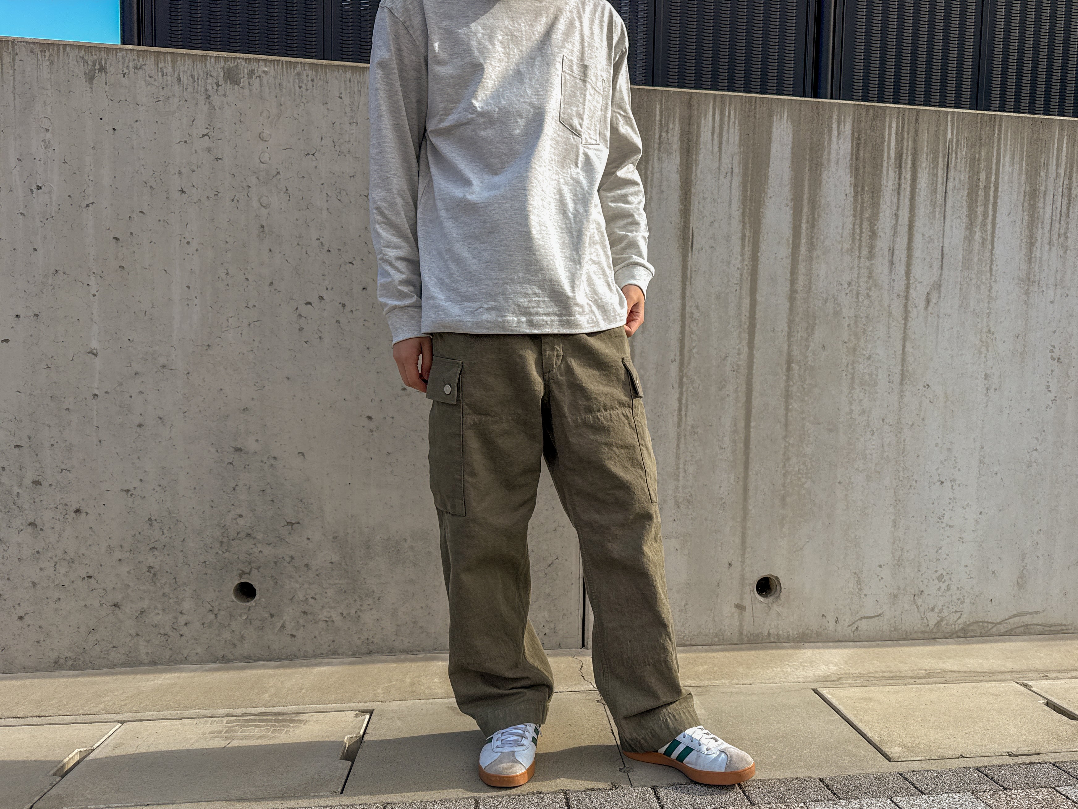 SMITH & HAWKEN カーゴデニムパンツ ミリタリー グリーン/VW19 SMITH & HAWKEN カーゴデニムパンツ ミリタリー グリーン/VW19