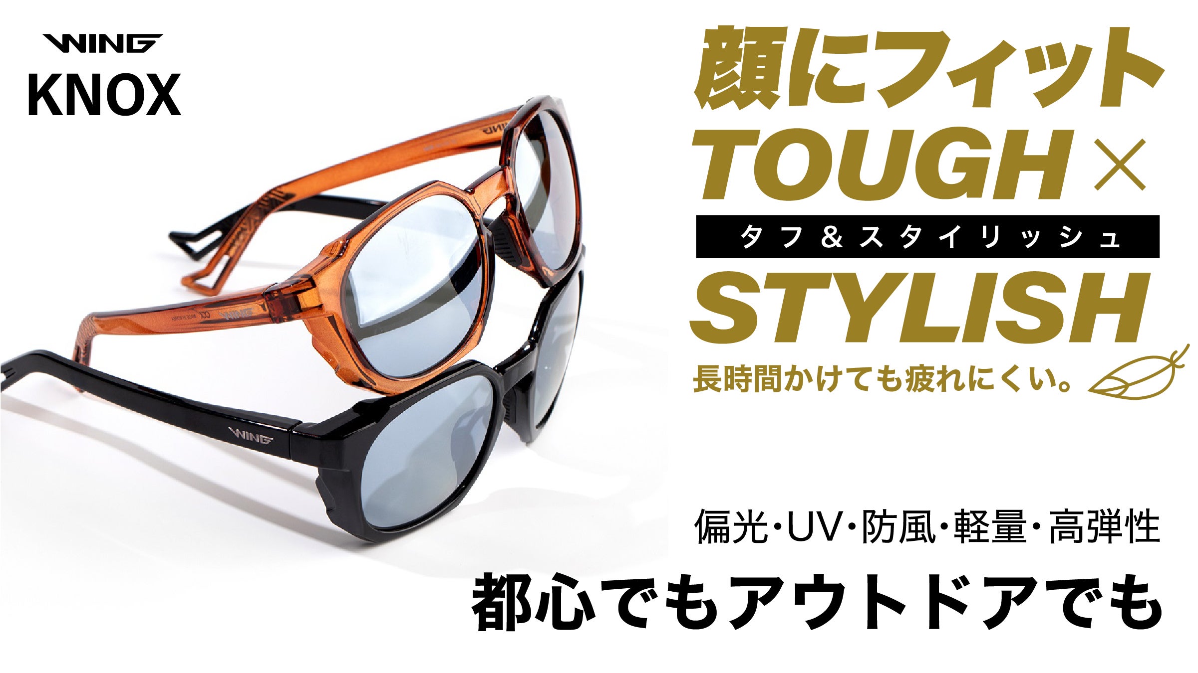 タフ×スタイリッシュ。どんなシーンでも決まる究極アイウェア【KNOX