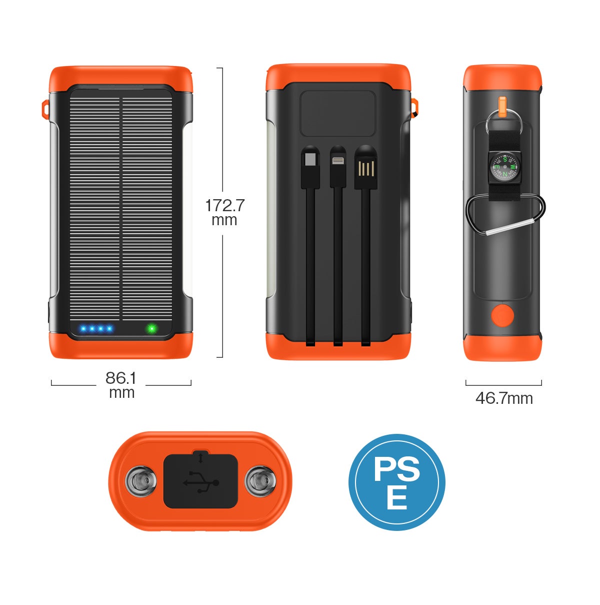 日常も防災もアウトドアも！手回し・ソーラー充電できる超大容量