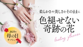 【母の日に】まるで生花なのにお水不要！柔らかく、色褪せない、ラスティングフラワー