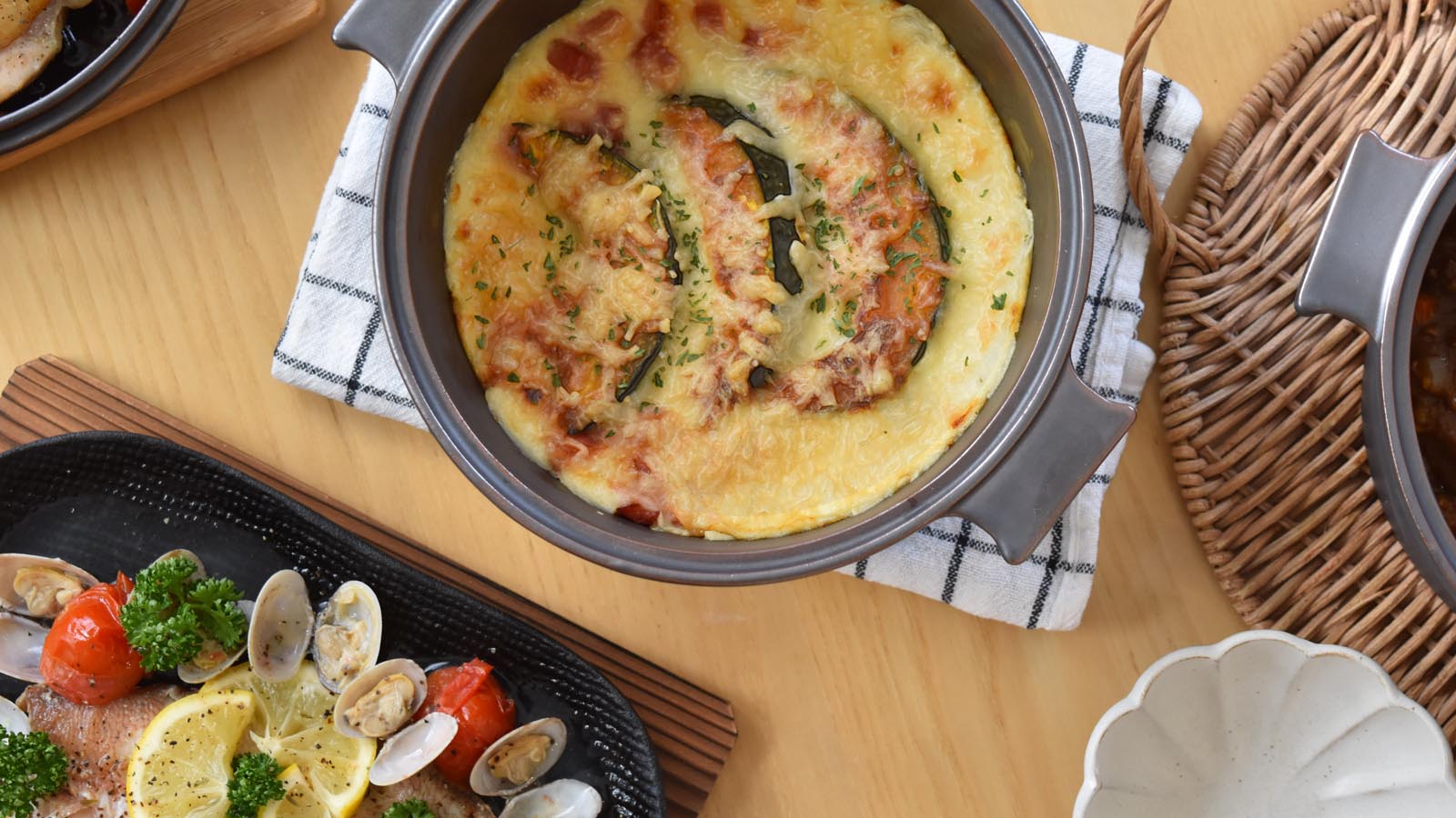 ★だっちおーぶんページ★ 瀬戸焼だから超軽量！煮焼炊蒸レンジもOK！毎日の料理を格上げ