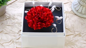 日本の造花職人が作る　母の日のカーネーションwith露パール