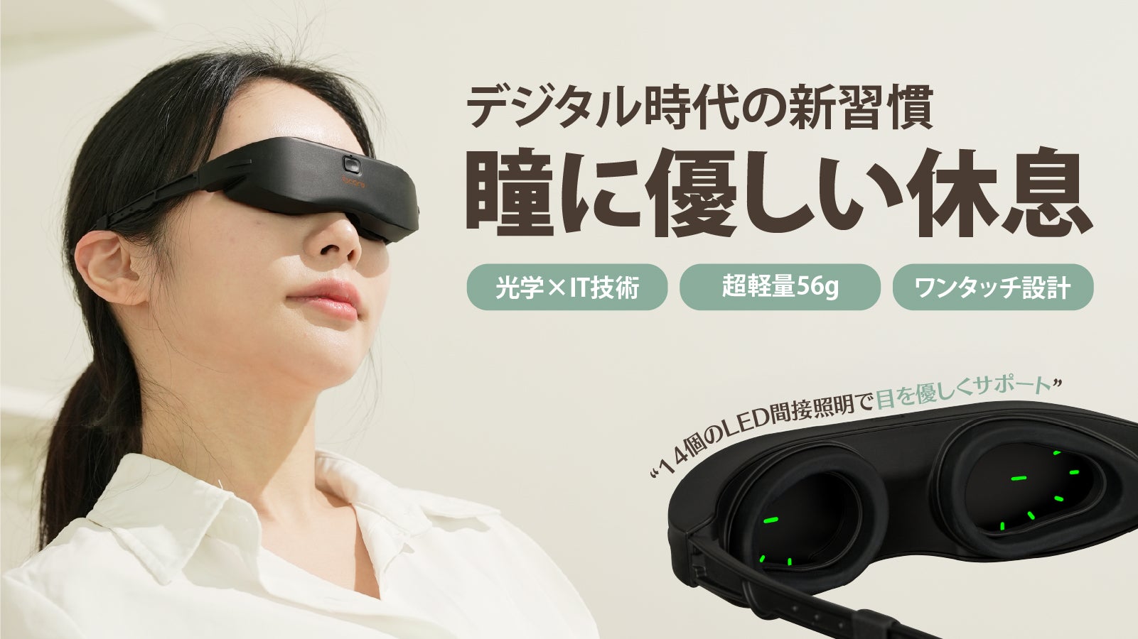 yofoto アイケアセット 目のコンディションを整える習慣に 目の健康新時代!光学×IT技術のアイビーケアP2Aで目ケアの新習慣を始め