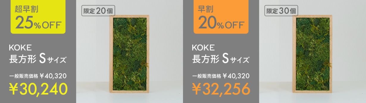 飾るだけ」“空気が変わる ” 苔 インテリア【呼吸するアートKOKE】第二