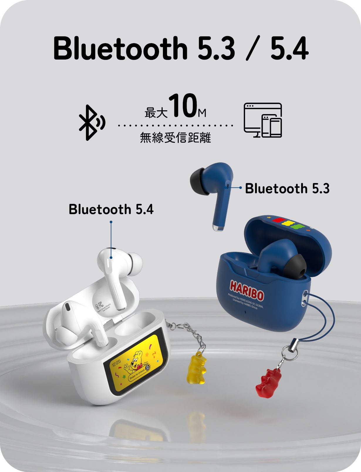 【新品、未開封】HARIBO Bluetooth 5.4 イヤフォン 新品、未開封】HARIBO Bluetooth 5.4 イヤフォン 新品、未開封