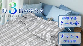 これ１枚で真夏の蒸れから解放！ひんやり風を通すスーパークールメッシュケット