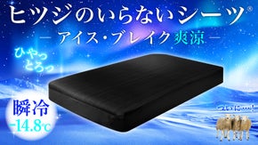 【2秒で寝落ち？！】とろんっひやっの肌触り！極上冷感シーツが進化して誕生！