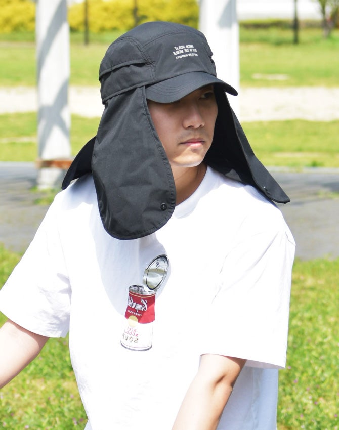 猛暑の外でも快適！多方位 日除け×冷感素材で首元まで守る多機能