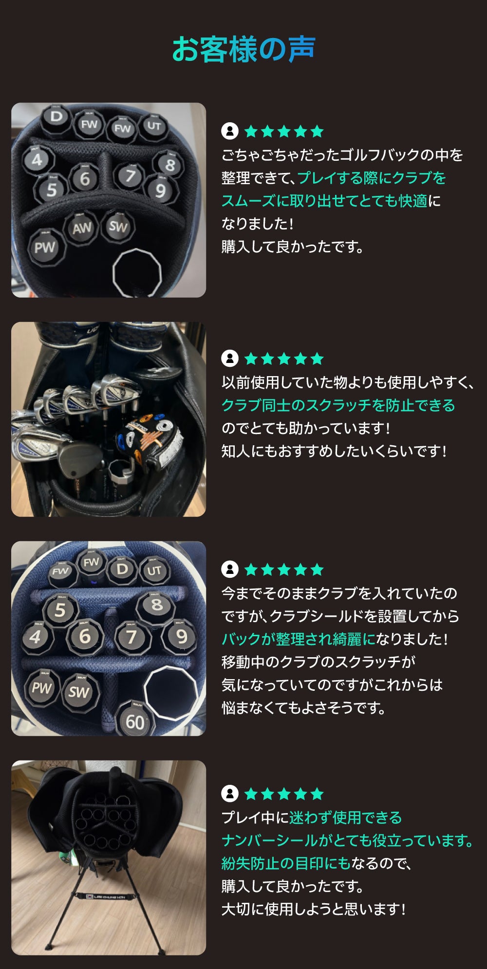 14本のクラブを個別に保護＆整理できるゴルフクラブケース！クラブシールド 14本のクラブを個別に保護＆整理できるゴルフクラブケース