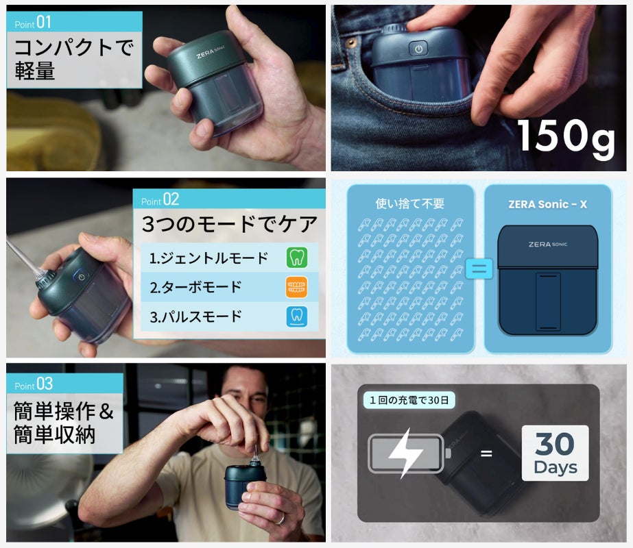 150gでプロ仕様のパワフル洗浄！ポケットサイズでどこでも本格ケア