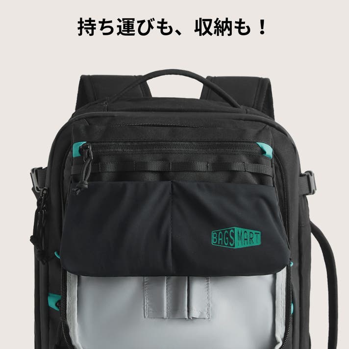 makuake BAGS MART バックパック ブラック/ブルー makuake BAGS MART バックパック ブラック/ブルー バッグ