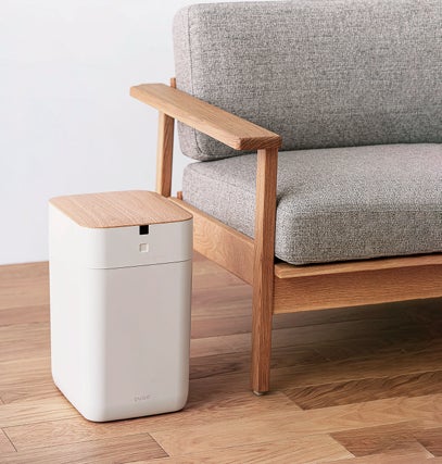 ゴミ処理、すべて自動化】密閉・充填・交換まで全自動。全自動ゴミ箱