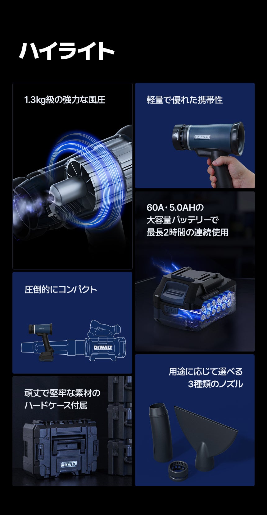 手のひらに嵐を。時速200 kmの強力エアブロワー「AirCannon