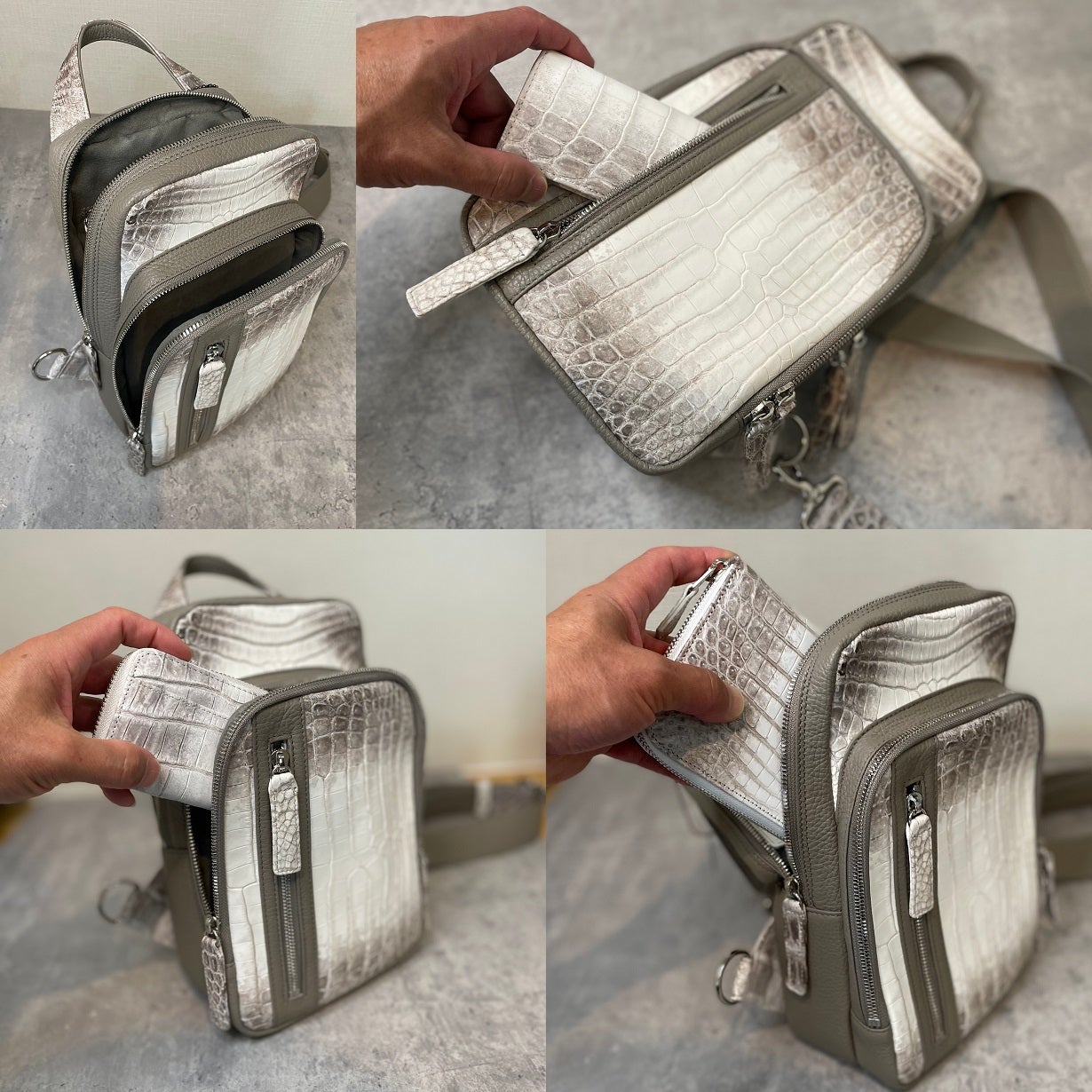 一流は、背中で語る。ヒマラヤクロコダイル ワンショルダー