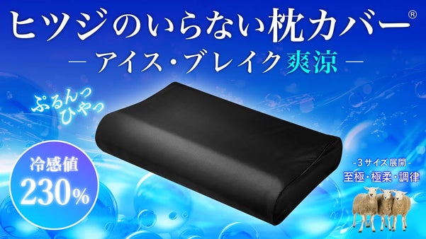 【2秒で寝落ち？！】ひやっぷるん！汗ばむ夏もサラッとスッキリ！極上枕カバー誕生！