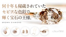 【何十年も秘蔵されていた】希少な色彩で輝く「ブラウンダイヤモンド」ジュエリー
