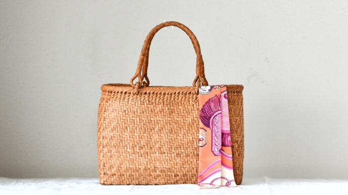 SDGs】お直し可能な一生もの! 認定伝承者が編む逸品!「リラ山葡萄籠