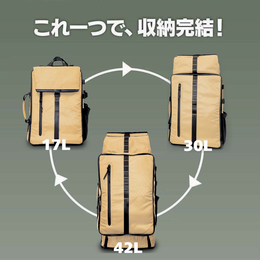 Makuake｜【もう荷物量で迷わない】ビジネス～旅行もこれ一つ。大容量
