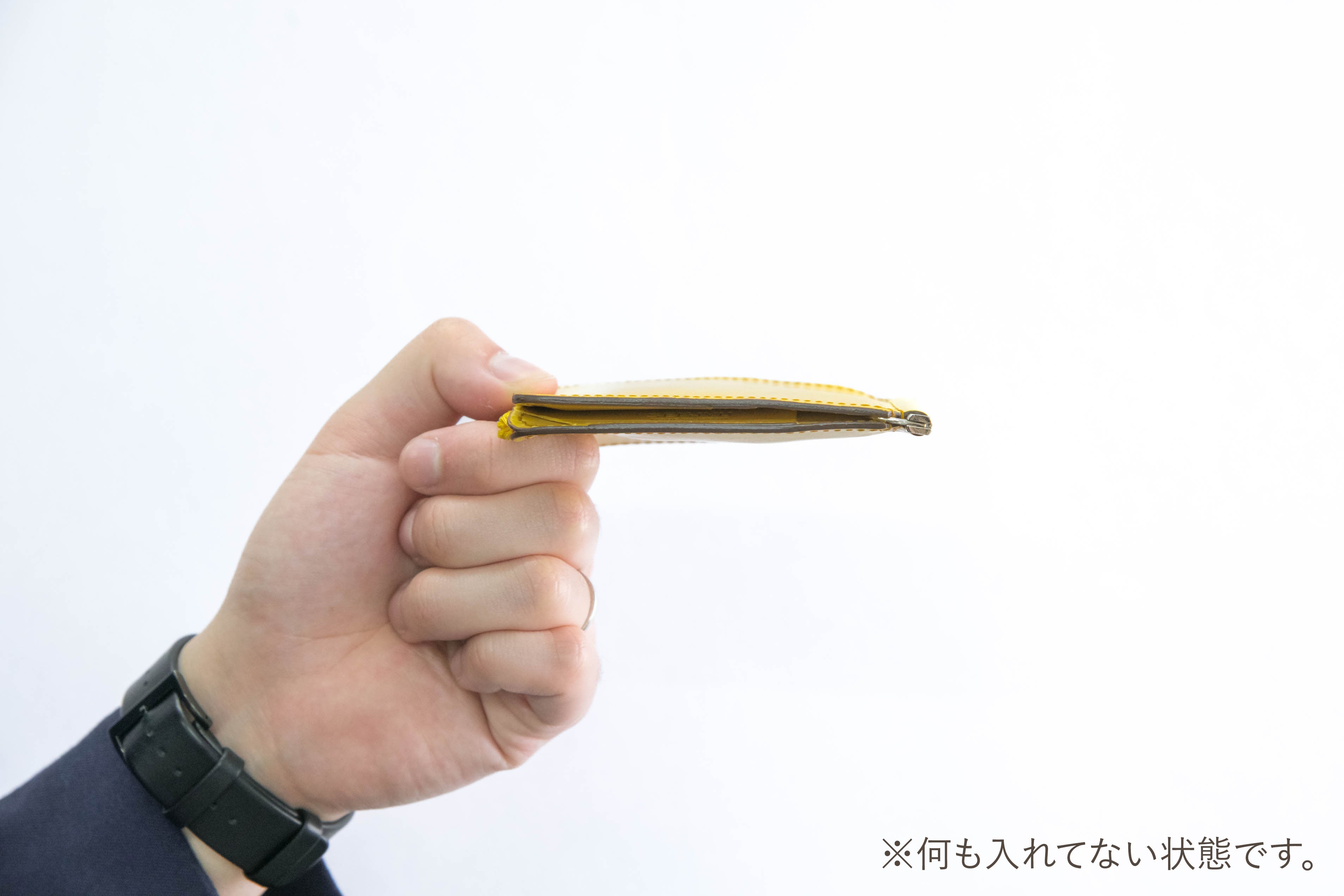 最薄・最小】小銭も入るマネークリップ aile-エル-｜SENNYU