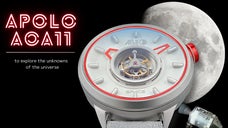 宇宙探査の象徴を腕元に。アポロ11号をモチーフにしたトゥールビヨン『AOA11』