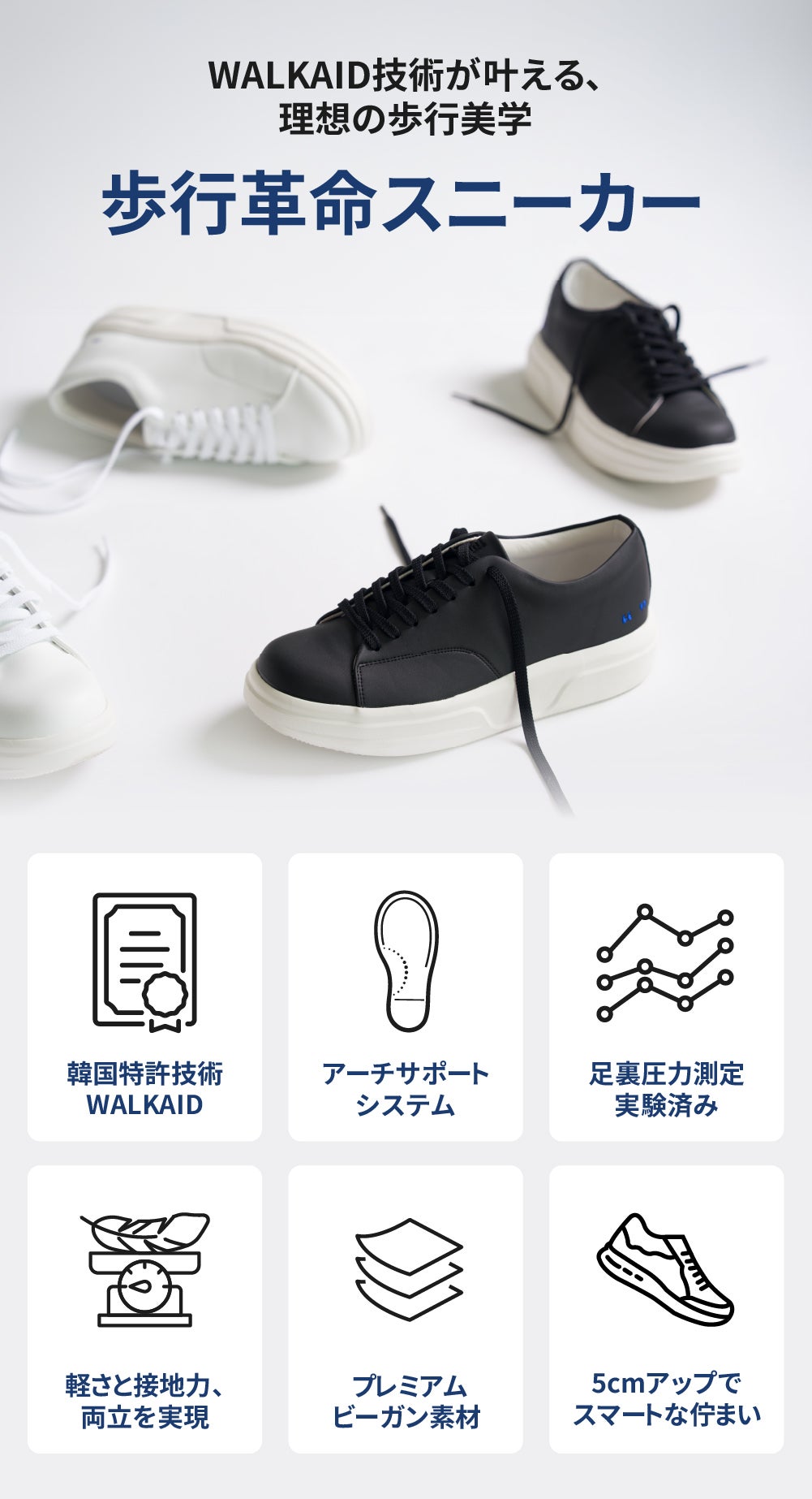 歩行革命】独自設計で毎日の「歩く」をサポートする究極の歩行補正