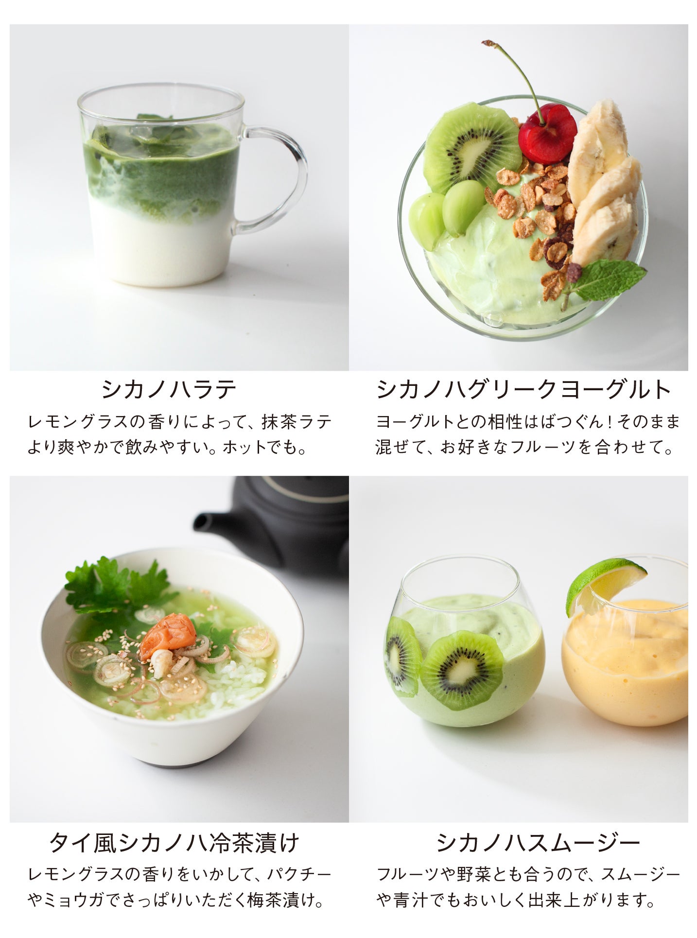 満たされる毎日へ。CICAと玉緑茶のハーブブレンドティー｜マクアケ