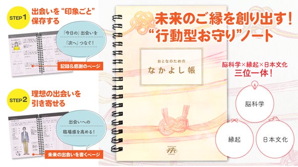 書けばご縁が動き出す！ 脳科学お守りノート、大人のための「なかよし帳」