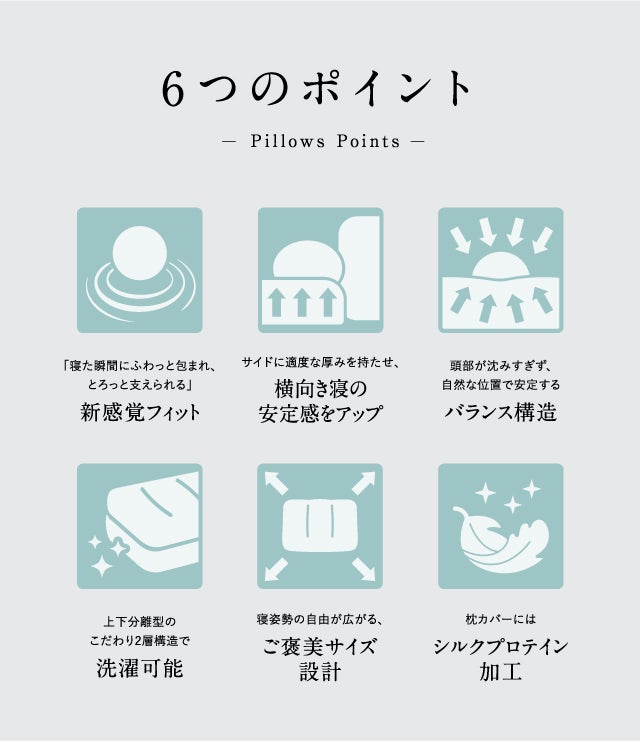 ふわっ”と包まれ、“とろっ”と支える「女神の無重力まくら」極上-Float