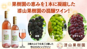 シャイン・高尾・デラウェア。果樹園の恵みを1本に凝縮した漆山果樹園の混醸ワイン！