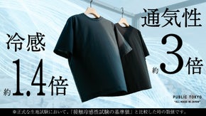 「着ている方が涼しい」PUBLIC TOKYO 最涼シリーズ、極冷Tシャツ登場。